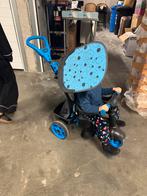 Driewieler met duwstang & zonnescherm – blauw, Fietsen en Brommers, Ophalen, Zo goed als nieuw, Duwstang