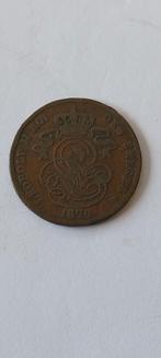 2 cent 1870, Postzegels en Munten, Munten | België, Verzenden, Metaal, Losse munt