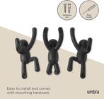 wandhaak | 3 stuks | zwart | GRATIS LEVERING, Huis en Inrichting, Kunststof, Wandhaken, -, Verzenden