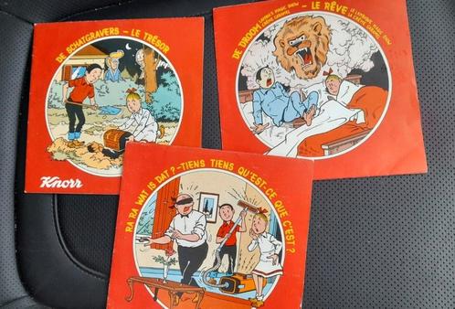 3 vinyl plaatjes Suske en wiske promo-actie Knorr, 1978, Verzamelen, Stripfiguren, Zo goed als nieuw, Overige typen, Suske en Wiske