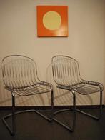 Set van 2 mid-century wire chairs, 1970s, Mid century, Autres couleurs, Comme neuf, Deux