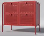 NIKKEBY Commode 4 tiroirs rouge Ikea 90', Enlèvement, Comme neuf, Ikea 90'