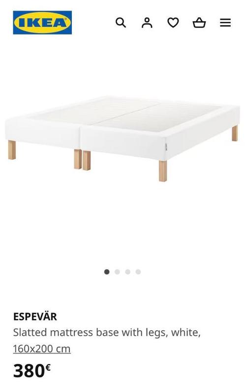 Twee enkelbedden van IKEA te koop, om te vormen tot dubbelbe, Huis en Inrichting, Slaapkamer | Bedden, Nieuw, Tweepersoons, 160 cm
