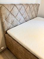 Boxspring bed 180x220, Ophalen, Beige, Tweepersoons, Zo goed als nieuw