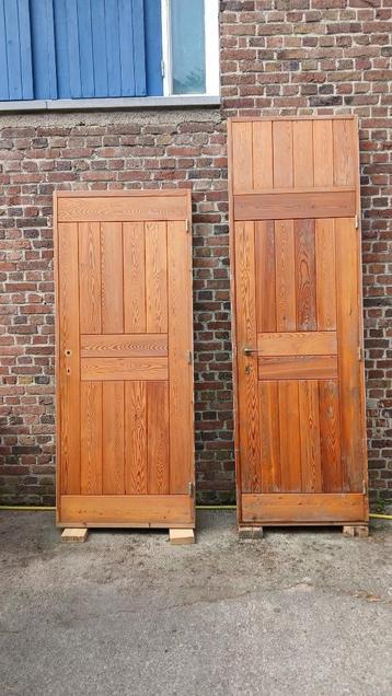Vintage Massieve Pitch Pine binnendeuren uit Apotheek 1970s beschikbaar voor biedingen