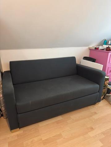 Ikea zetelbed, Noir, Queen size, Enlèvement, Utilisé
