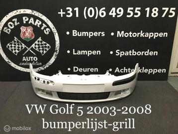 VW Golf 5 voorbumper met grill 2003-2008 origineel disponible aux enchères