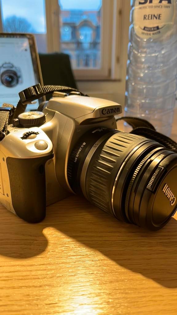 Canon EOS Rebel XTi EF-S 18-55 mm f/3.5-5.6 objectief, Audio, Tv en Foto, Fotocamera's Analoog, Gebruikt, Canon, Ophalen