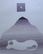 MICHEL SEUPHOR / HEXAGRAMMES YI-KING / ZW-W LITHO / 75x55cm, Antiek en Kunst, Ophalen of Verzenden