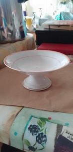 bol en porcelaine vintage sur pied h 10 cm, Enlèvement ou Envoi