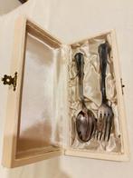 Antique Christofle Fork And Spoon Set, Huis en Inrichting, Ophalen of Verzenden, Zo goed als nieuw