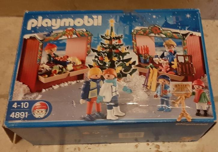 Playmobil kerstmarkt 4891, Kinderen en Baby's, Speelgoed | Playmobil, Zo goed als nieuw, Ophalen of Verzenden