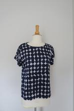 Blauw/wit blousje- Xandres - M 34, Kleding | Dames, Blouses en Tunieken, Blauw, Ophalen of Verzenden, Zo goed als nieuw, Maat 34 (XS) of kleiner