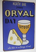 Lot 8 Plaques métalliques Orval Style émaillée vintage, Verzamelen, Merken en Reclamevoorwerpen, Ophalen of Verzenden