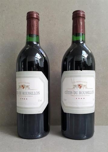 Côtes Du Roussillon: 2 bouteilles de 1988