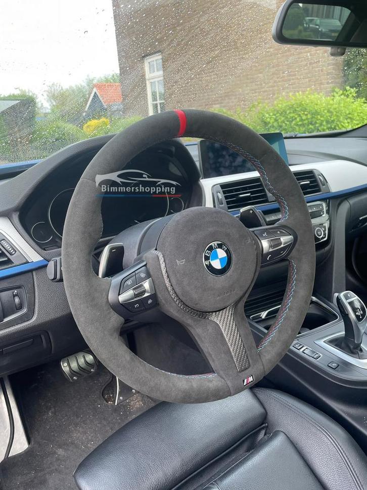 Bmw alcantara stuur, rode 12H markering. F20 F21 F30 F32 etc, Autos : Pièces & Accessoires, Commande, BMW, Neuf, Enlèvement ou Envoi