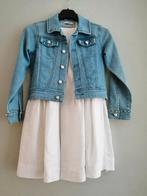 mooi communiesetje jurk + jeansjas  maat 8 jaar, Kinderen en Baby's, Kinderkleding | Maat 128, Meisje, Ophalen of Verzenden, Zo goed als nieuw