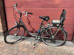 Damesfiets met kinderzitje, Fietsen en Brommers, Gebruikt, Versnellingen, 1 zitje, Ophalen