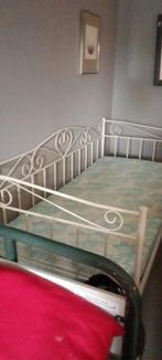 Wit metalen bed, Huis en Inrichting, Ophalen, Overige materialen, 90 cm, Eenpersoons
