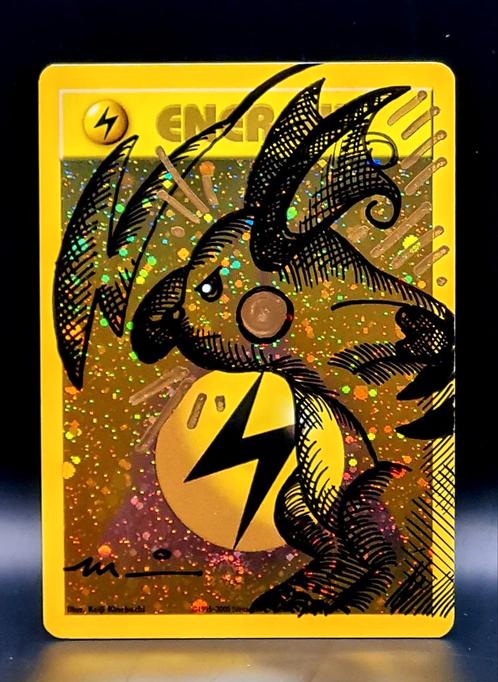Moduwa Raichu & Charizard 1/1 sketch, Hobby en Vrije tijd, Verzamelkaartspellen | Pokémon, Nieuw, Ophalen of Verzenden