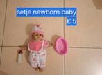Setje newborn baby dreamland, Ophalen of Verzenden, Zo goed als nieuw, Babypop