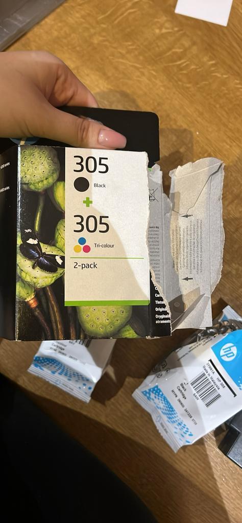HP 305 originele drie-kleuren / zwarte inktcartridge, 2-pack, Computers en Software, Printerbenodigdheden, Cartridge, Ophalen of Verzenden