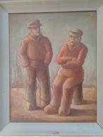 Leon Dieperinck  1907 - 2010  Vissers aan de kaai, Antiek en Kunst, Verzenden