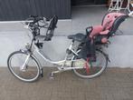 Gazelle damesfiets met 7 versnellingen en 2 kinderzitjes op, Ophalen, Gebruikt, Gazelle, Versnellingen