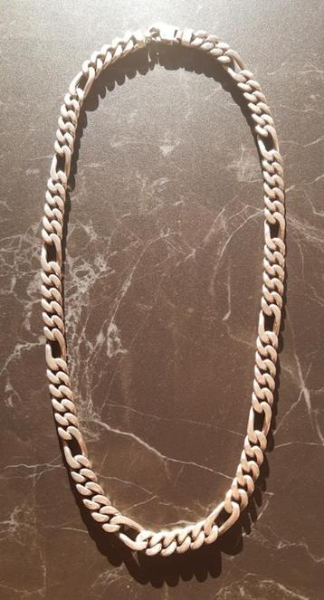 Sterling zilveren herenketting .925 142gram 60cm. 9.5mm. beschikbaar voor biedingen