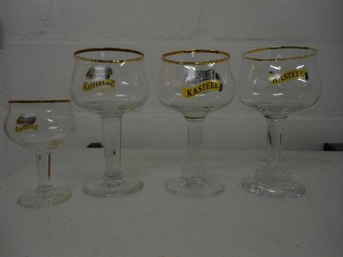 kasteelbier glazen nieuw 3 verschillende soorten glazen, Verzamelen, Biermerken, Nieuw, Glas of Glazen, Ophalen of Verzenden