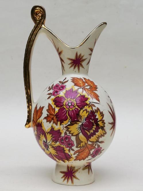 Mooi vaasje - Boch Frères - Keralux - decor Fleurs de Saxe, Antiek en Kunst, Antiek | Verlichting, Ophalen of Verzenden