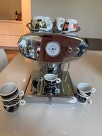 Illy espresso Francis Francis - 12 kopjes en schoteltjes, 10 kopjes of meer, Gebruikt, Ophalen of Verzenden, Afneembaar waterreservoir