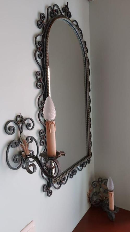MIROIR VINTAGE + LUMINAIRES, Antiek en Kunst, Antiek | Spiegels, Ophalen