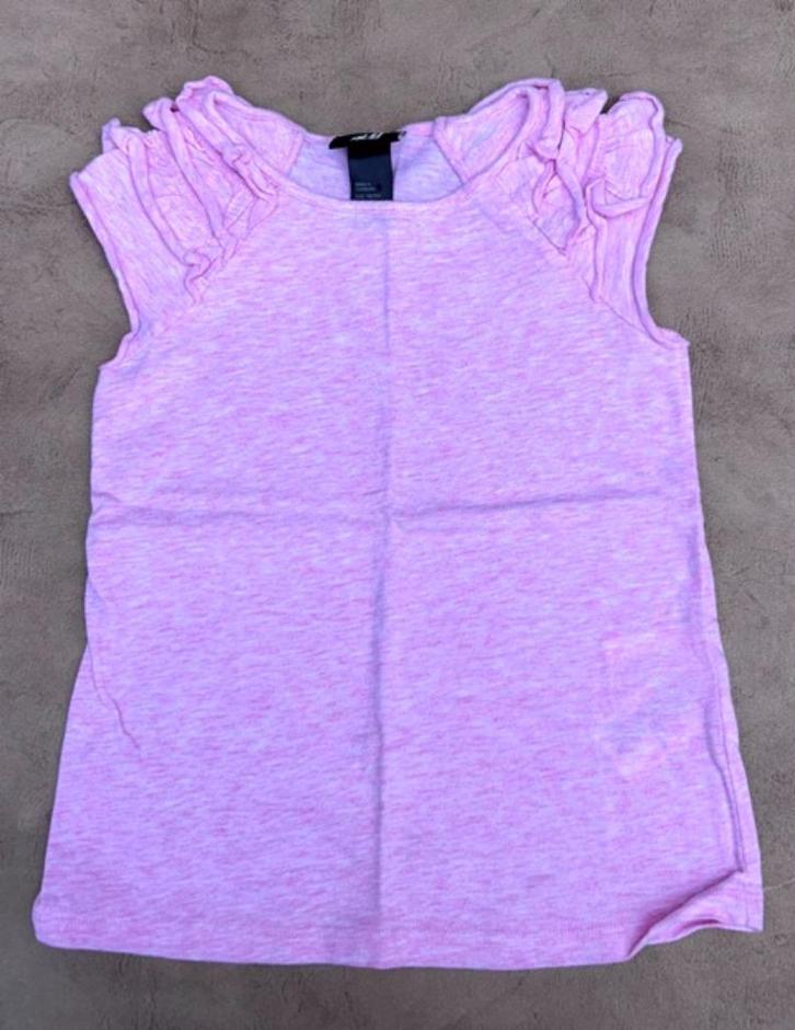 Roze t-shirt (maat 98 - 104), Kinderen en Baby's, Kinderkleding | Maat 98, Zo goed als nieuw, Meisje, Shirt of Longsleeve, Ophalen of Verzenden