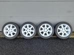 mooie witte 16 inch velgen 5x114 met banden 215/45 r16, Ophalen, 16 inch, Banden en Velgen, Personenwagen