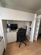Lit et bureau enfants, Ophalen, Hoogslaper of Stapelbed, 180 cm of meer, 100 cm of meer