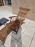 Ligstoel  teak, Ophalen
