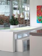 table (de jardin) O2S (pour intérieur et extérieur), Synthétique, Rectangulaire, Envoi, Neuf