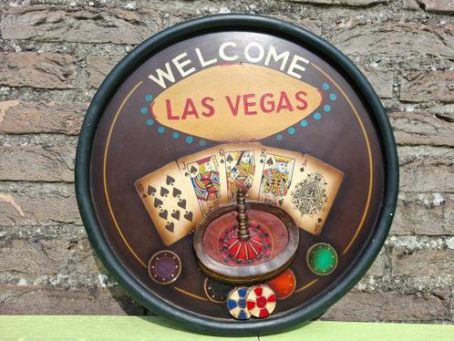 Houten pubbord Las Vegas - casino - roulette, Antiek en Kunst, Curiosa en Brocante, Ophalen of Verzenden
