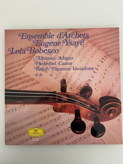 Bobesco Ensemble D'Archets Ysaÿe Albinoni Pachelbel 1972, Cd's en Dvd's, Vinyl | Klassiek, Zo goed als nieuw, Barok, Orkest of Ballet
