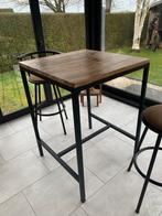 Table haute et 2 chaises, Huis en Inrichting, Tafels | Statafels, Ophalen, Gebruikt