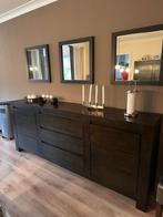 Eetkamer met 8 stoelen 3 spiegels salontafel tv meubel, Huis en Inrichting, Ophalen