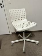 Bureaustoel IKEA SKÄLBERG/SPORREN Wit, Chaise de bureau, Enlèvement, Utilisé, Blanc