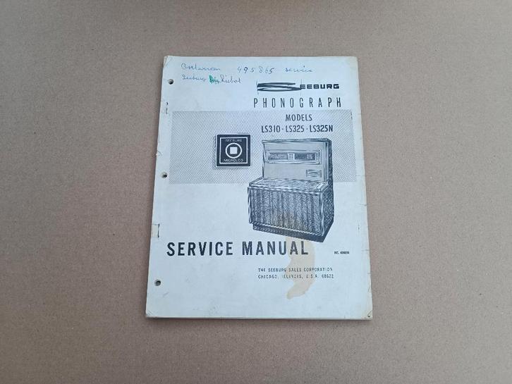 Service Manual Seeburg LS3 (1969) jukebox, Collections, Machines | Jukebox, Seeburg, Envoi