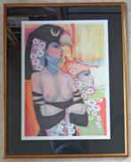 JEF VAN TUERENHOUT / KONINGINNEN / KLEURZEEFDRUK / 106x84cm, Antiek en Kunst, Ophalen