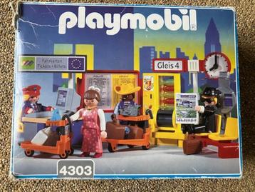 Accessoires de gare Playmobil 4303 avec OVP.