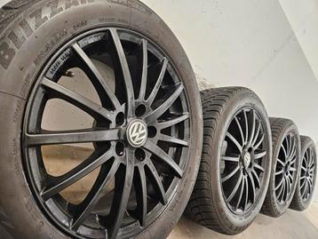 17 inch Vw Golf Caddy Touran  passat velgen banden 7mm beschikbaar voor biedingen