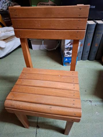 Vintage houten kinderstoel, Kinderen en Baby's, Ophalen, Gebruikt
