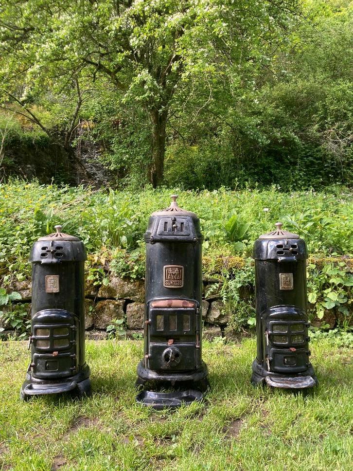 3 réchauds Etna Sun 1028 et 5324, Maison & Meubles, Poêles, Utilisé, Autoportant, Poêle à bois, Bois, Enlèvement