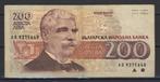 BULGARIE 1 BILLET DE 200 LEVA CIRCULÉ, Envoi, Bulgarie